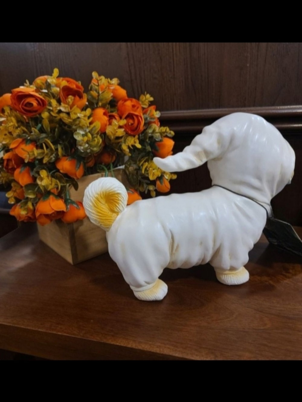 Shih Tzu Dog In Ghost Costume Viral Halloween Figure Statue Decor New - Picture 2 of 3
